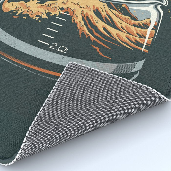 The Great Wave of Coffee Rug Gallery Image 4