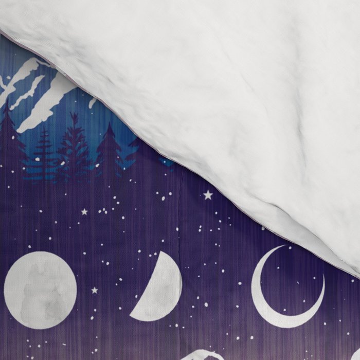 Mountains & Moons Stripe Comforter Gallery Image 4