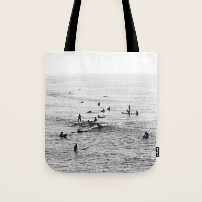 Everyone Is Here - Modern Surf Photograph Tote Bag Gallery Image 1