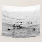 Everyone Is Here - Modern Surf Photograph Wall Tapestry Gallery Image 4