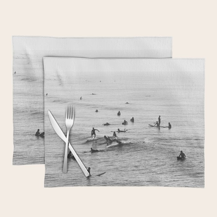 Everyone Is Here - Modern Surf Photograph Placemat Gallery Image 1