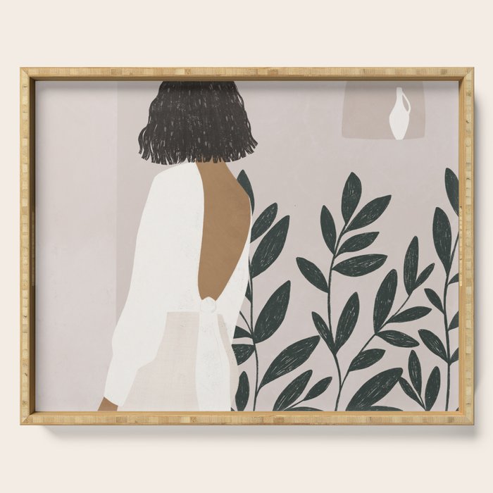 wearing white Serving Tray Gallery Image 1