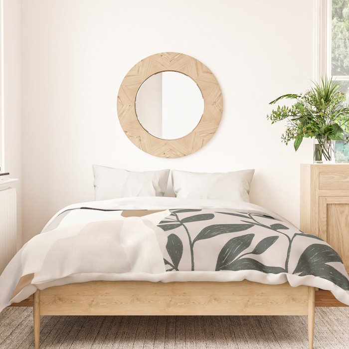 wearing white Duvet Cover Gallery Image 3