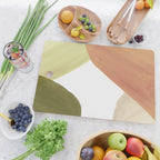Abstract terracotta and green shapes Cutting Board Gallery Image 2
