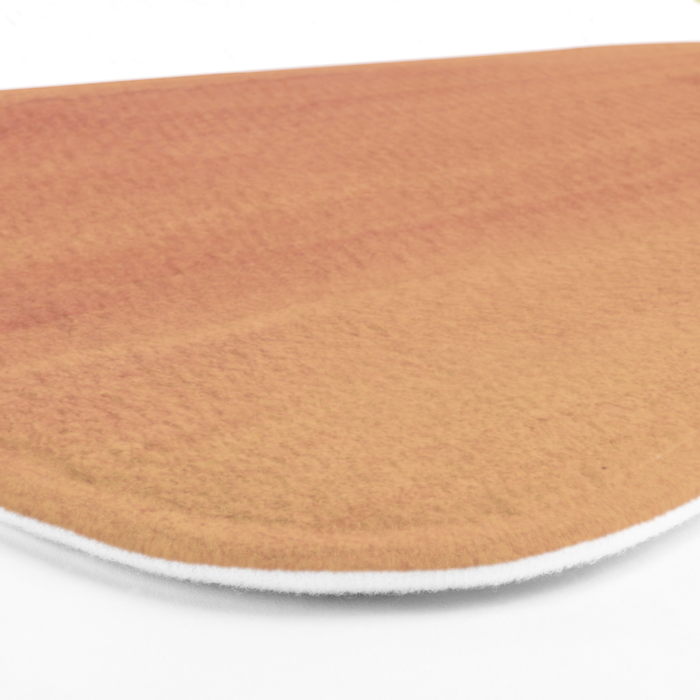 Abstract terracotta and green shapes Bath Mat Gallery Image 3