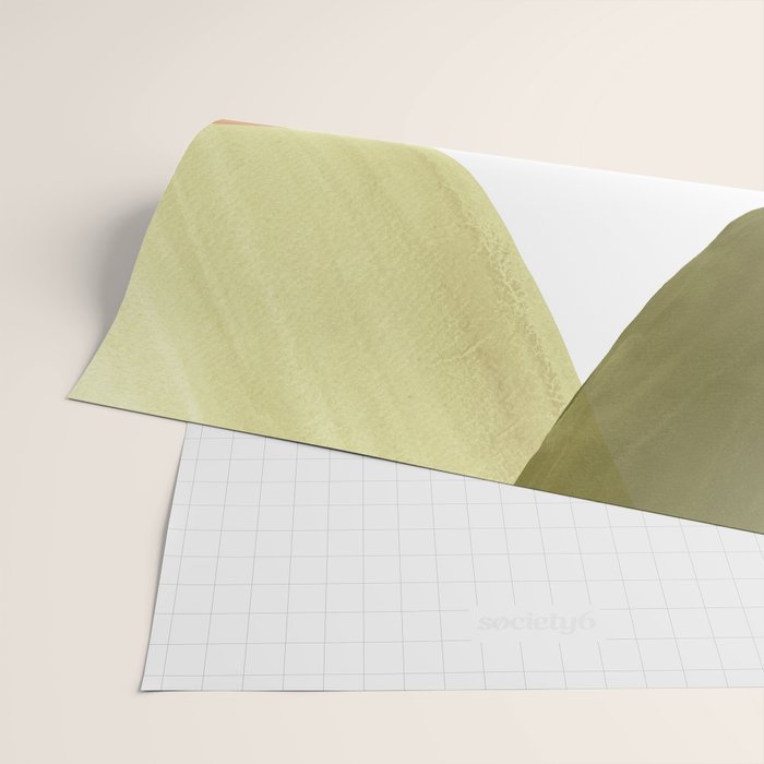 Abstract terracotta and green shapes Wrapping Paper Gallery Image 2