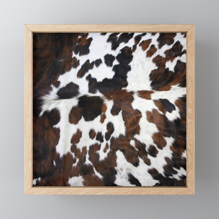 Brown Cowhide Mini Art Print Gallery Image 1
