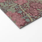 William Morris Plum Wine Floral Welcome Mat Gallery Image 2