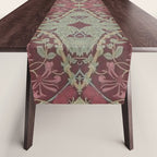 William Morris Plum Wine Floral Table Runner Gallery Image 1