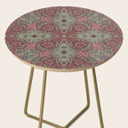 William Morris Plum Wine Floral Side Table Gallery Image 2