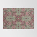 William Morris Plum Wine Floral Rug Gallery Image 2