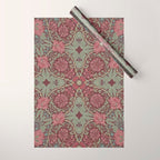 William Morris Plum Wine Floral Wrapping Paper Gallery Image 1