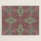 William Morris Plum Wine Floral Jigsaw Puzzle Gallery Image 1