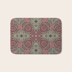 William Morris Plum Wine Floral Bath Mat Gallery Image 1