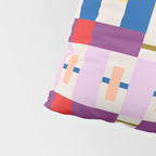 Bold Geometric Pattern Bauhaus Inspired Abstract Block Design  Retro Modern Decor Pillow Sham Gallery Image 4