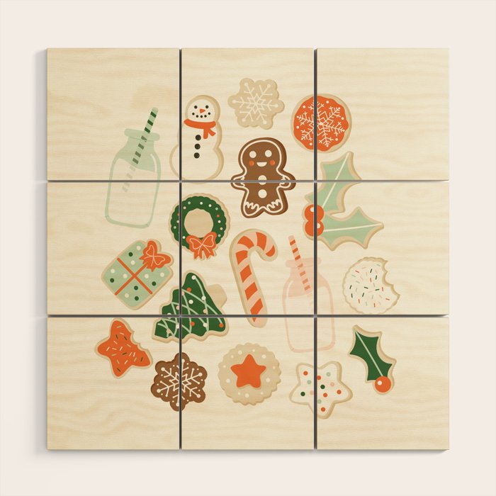 Christmas Cookies Wood Wall Art Gallery Image 1