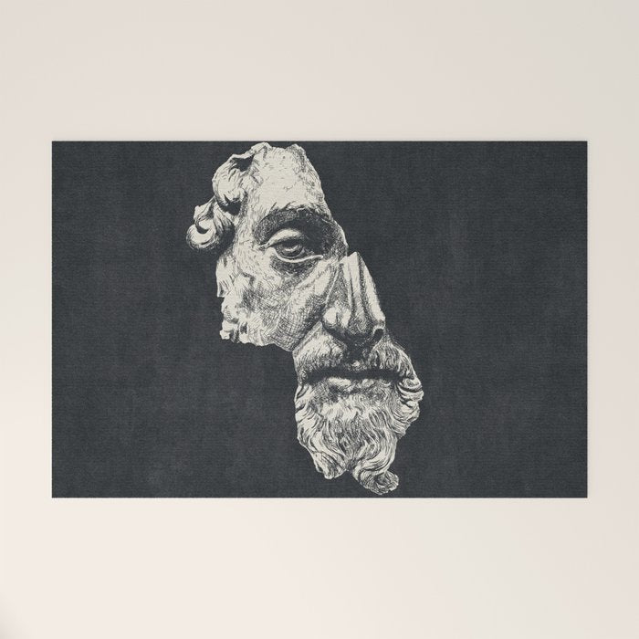 MARCUS AURELIUS ANTONINUS AUGUSTUS / Ink - Dark Welcome Mat Gallery Image 1