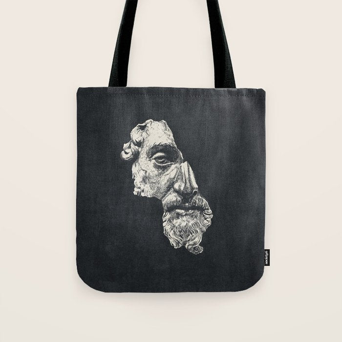 MARCUS AURELIUS ANTONINUS AUGUSTUS / Ink - Dark Tote Bag Gallery Image 1