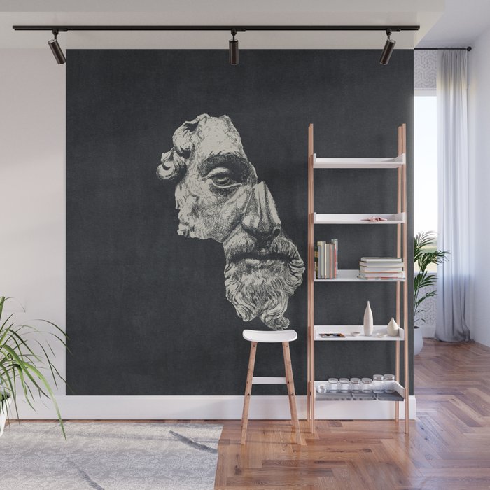 MARCUS AURELIUS ANTONINUS AUGUSTUS / Ink - Dark Wall Mural Gallery Image 1