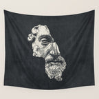 MARCUS AURELIUS ANTONINUS AUGUSTUS / Ink - Dark Wall Tapestry Gallery Image 4
