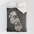 MARCUS AURELIUS ANTONINUS AUGUSTUS / Ink - Dark Duvet Cover Gallery Image 6