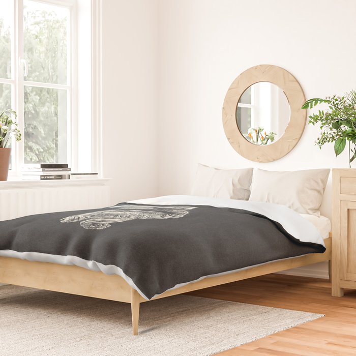 MARCUS AURELIUS ANTONINUS AUGUSTUS / Ink - Dark Duvet Cover Gallery Image 2