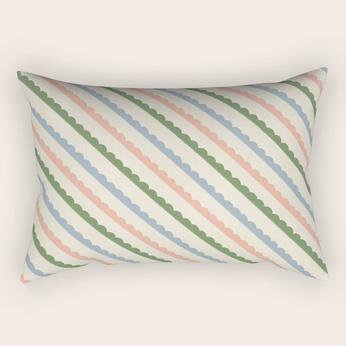 Scallop Stripe Rectangular Pillow Gallery Image 2