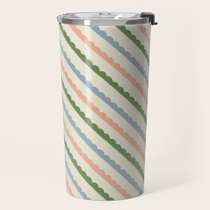 Scallop Stripe Travel Mug Gallery Image 2