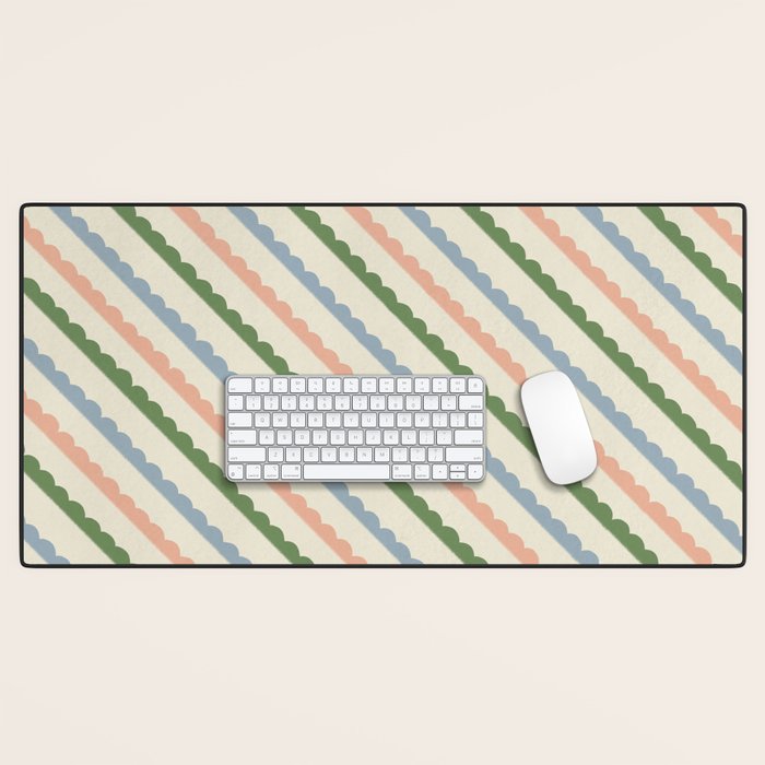 Scallop Stripe Desk Mat Gallery Image 1
