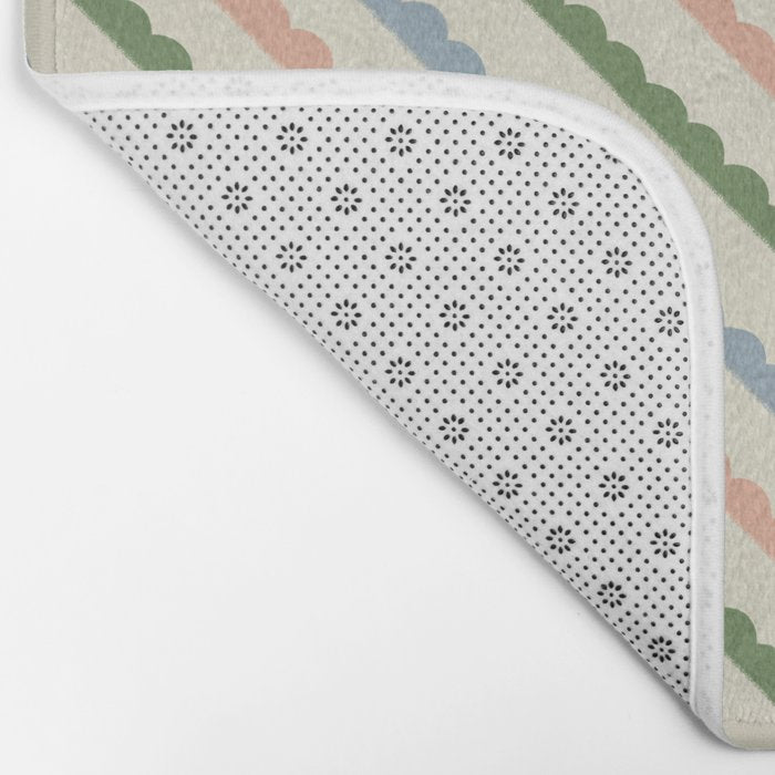 Scallop Stripe Bath Mat Gallery Image 2