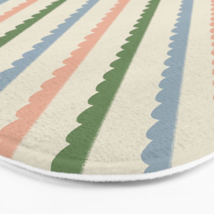 Scallop Stripe Bath Mat Gallery Image 3