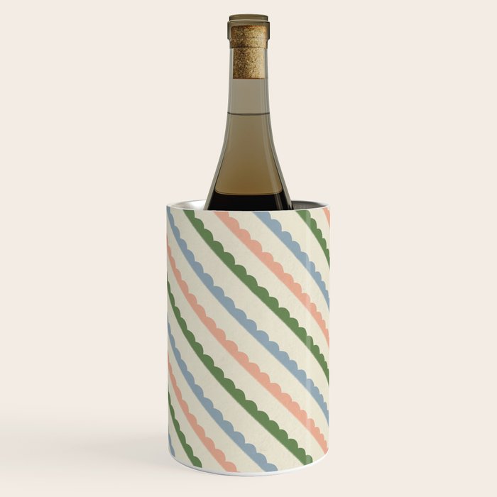 Scallop Stripe Wine Chiller Gallery Image 1