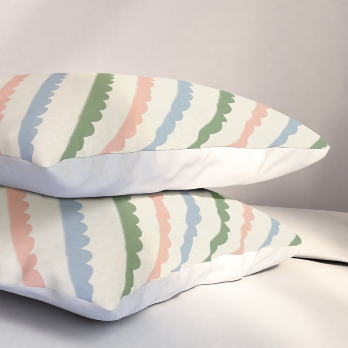 Scallop Stripe Pillow Sham Gallery Image 3