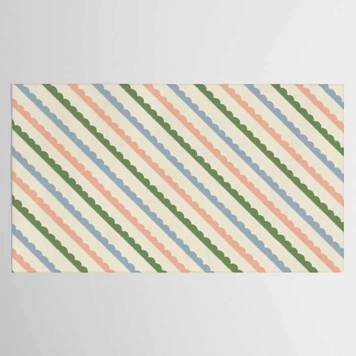 Scallop Stripe Tablecloth Gallery Image 2