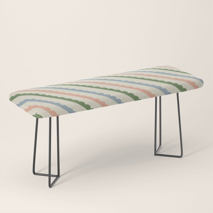 Scallop Stripe Bench Gallery Image 1