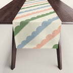 Scallop Stripe Table Runner Gallery Image 1