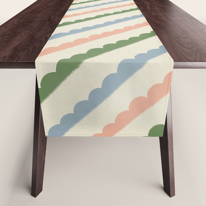 Scallop Stripe Table Runner Gallery Image 1