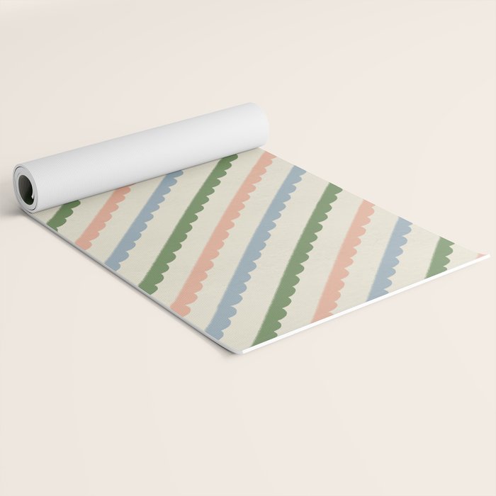 Scallop Stripe Yoga Mat Gallery Image 2