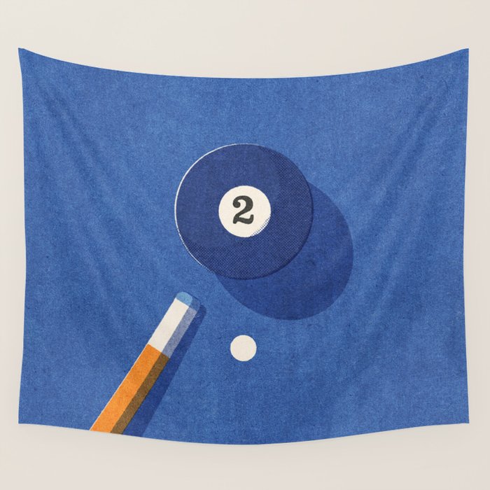 BALLS / Billiards - ball 2 I Wall Tapestry Gallery Image 4