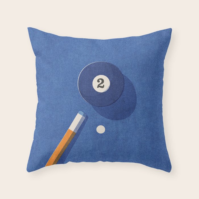 BALLS / Billiards - ball 2 I Throw Pillow Gallery Image 1