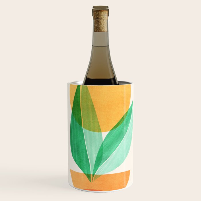 Summer Stack Abstract Plant Illustration Wine Chiller Gallery Image 1