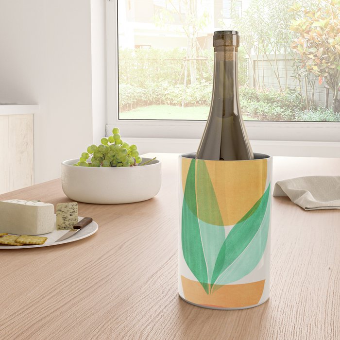 Summer Stack Abstract Plant Illustration Wine Chiller Gallery Image 4