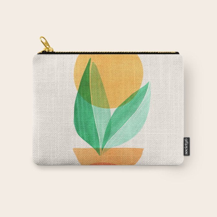 Summer Stack Abstract Plant Illustration Carry All Pouch Gallery Image 1