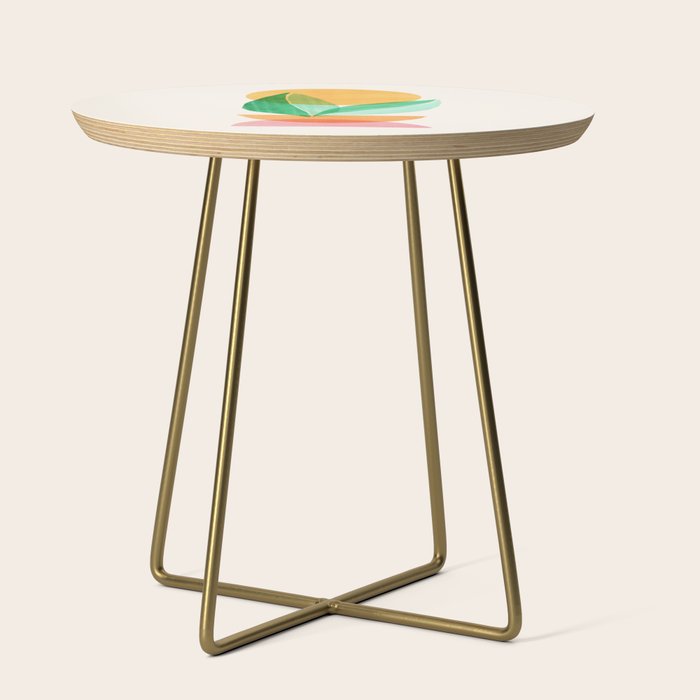 Summer Stack Abstract Plant Illustration Side Table Gallery Image 1