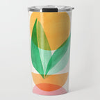 Summer Stack Abstract Plant Illustration Travel Mug Gallery Image 1