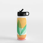 Summer Stack Abstract Plant Illustration Water Bottle Gallery Image 1