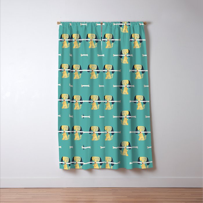 Lucky dog Window Curtain Gallery Image 3
