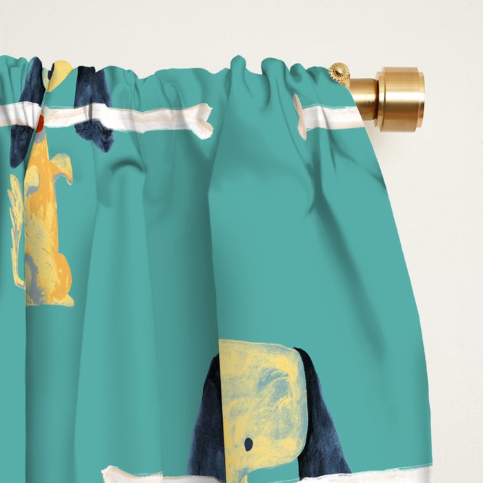 Lucky dog Window Curtain Gallery Image 2