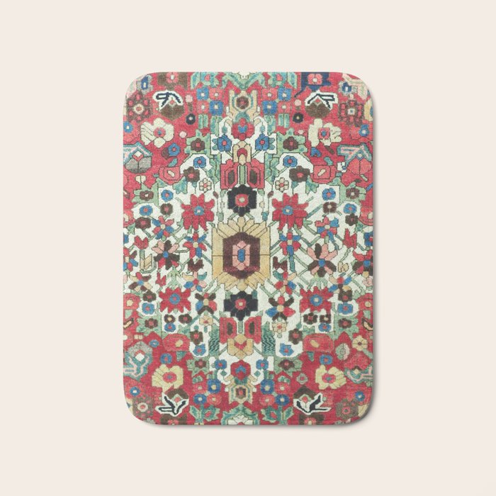 Antique Persian Bakhtiari Rug Print Bath Mat Gallery Image 1