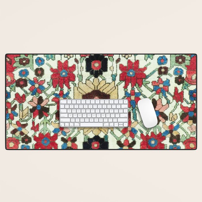 Antique Persian Bakhtiari Rug Print Desk Mat Gallery Image 1